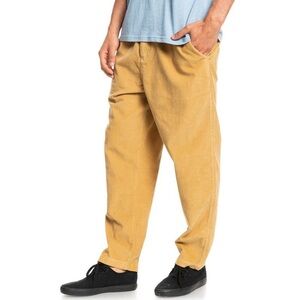 Men's Relaxed Corduroy Pants in Mustard